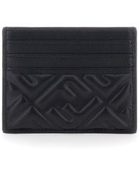 Fendi - Card Holder With Embossed Ff Pattern - Lyst