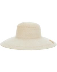 Jacquemus - 'Le Chapeau Sole' Bucket Hat With Logo Embroidery On T - Lyst