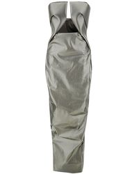 Rick Owens - 'Prown' Maxi Dress With Cut-Out Detail - Lyst