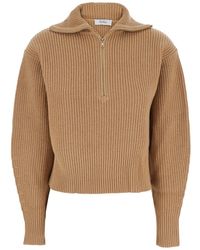 Max Mara - Turtleneck Sweater With Ribbed Design - Lyst