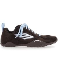 Balenciaga - 'Monday Ultra' Low Top Sneakers With Logo Detail On The Side And Corduroy Panels - Lyst