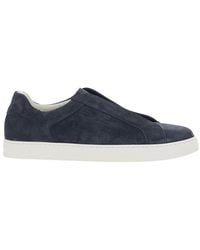 Doucal's - Sneaker With Rounded Toe - Lyst
