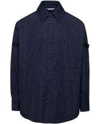 Thom Browne - Oversized Snap Front Shirt Jacket - Lyst