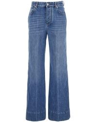 Bottega Veneta - 'Vintage' Jeans With Turn-Up Hem - Lyst