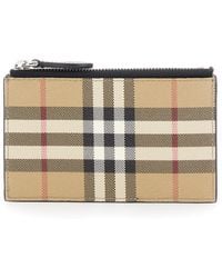 Burberry - And Card-Holder With Vintage Check Print - Lyst