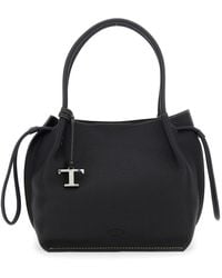 Tod's - Shoulder Bag With Two Top Handles And Drawstring Closure I - Lyst