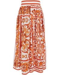 Dolce & Gabbana - Midi Skirt - Lyst