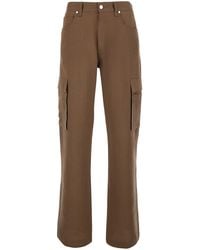 Fendi - Cargo Pants With Ff Plate On The Pocket - Lyst