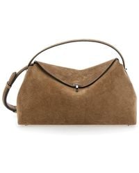 TOTEME - 'T-Lock' Handbag With Shoulder Strap And T-Closure - Lyst
