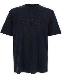 Emporio Armani - Crew Neck T-Shirt Embroidered Logo - Lyst