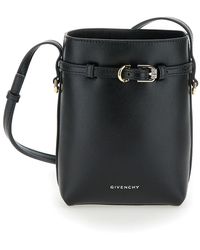 Givenchy - Borsa A Tracolla 'Voyou' Con Logo Laminato E Fibbia - Lyst