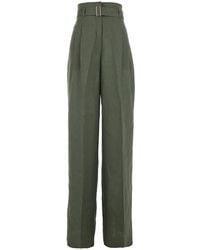 Max Mara - Trousers Materi Linen - Lyst
