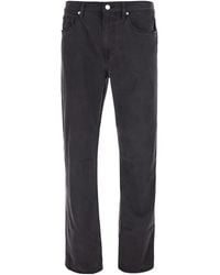 FRAME - Modern Straight Jeans With Pockets And Logo - Lyst