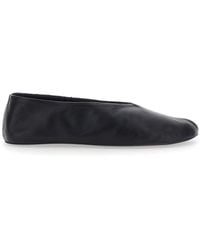 The Row - Stella Leather Ballet Flats - Lyst