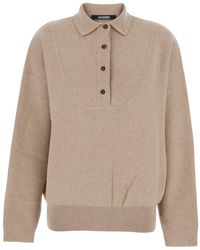 Jacquemus - 'La Maille Vareuse Pallone' Sweater With Polo Shirt St - Lyst