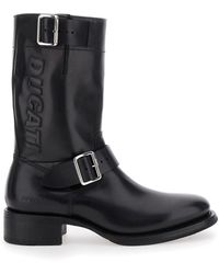 DSquared² - 'Ducati X D2' Ankle Boots With Side Zip Closure And Ma - Lyst
