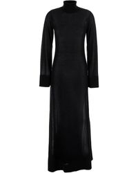 TOTEME - Long Turtleneck Dress With Slit Sleeves - Lyst