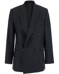 Grifoni - Double Breasted Blazer - Lyst