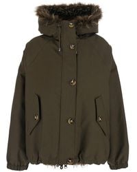 VALENTINI 1972 - Reversible Parka With Hood And Two Flap Pockets O - Lyst