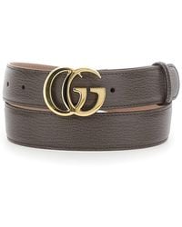 Gucci - Belt With Gg Plate On The Front - Lyst