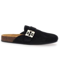 Tory Burch - 'Mellow' Slip-On Mule With Metallic Logo Buckle - Lyst