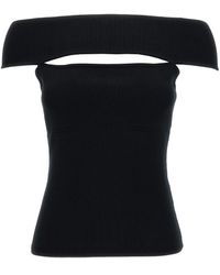 FEDERICA TOSI - Off-Shoulder Top With Cut-Out - Lyst