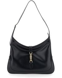 Gucci - 'Jackie 1961' Shoulder Bag With Piston Closure On The Fron - Lyst