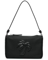 Palm Angels - Pouch Nera Con Logo Palm Tree - Lyst