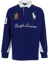 Polo Ralph Lauren - Polo 'Rugby Fit' Con Ricamo Maxi Cavallino Sul Front - Lyst