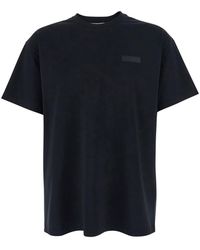 Givenchy - Crew Neck T-Shirt With Chest Logo Patch - Lyst