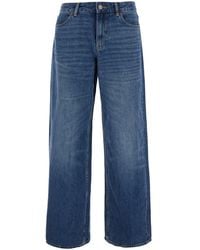 Tory Burch - Wide Leg Denim Jeans - Lyst