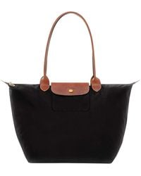 Longchamp - 'Le Pliage Original' Shoulder Bag With Embossed Logo - Lyst
