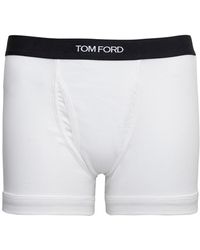 Tom Ford - Cotton Boxer With Logo - Lyst