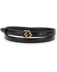 Fendi - Belt With Buckle With Ff Logo - Lyst