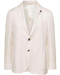 Lardini - Jacket With Classic Collar And Pockets - Lyst