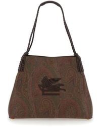 Etro - 'Paisley Libra Medium' Tote Bag With Pegaso Detail - Lyst