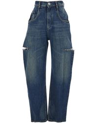 Maison Margiela - Five-Pocket Style Jeans With Rips - Lyst