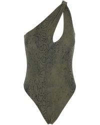 FEDERICA TOSI - One-Piece Swimsuit With All-Over Python Print - Lyst