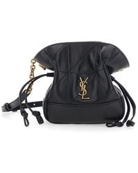 Saint Laurent - Crossbody Bag With Drawstring Closure And Cassandr - Lyst