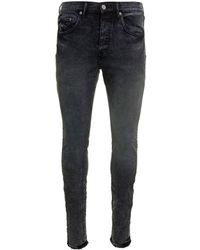 Purple Brand Monogram Denim Skinny Jeans in Gray for Men