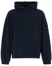 Stone Island - Sweatshirt With Collar And Long Sleeves - Lyst