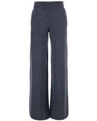 Pinko - Pants With Elasticated Waist And Logo Patch On The Back In - Lyst