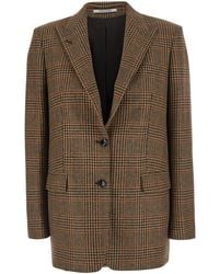 Tagliatore - 'Berta' Single-Breasted Jacket With Peak Revers And A - Lyst