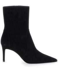 Stuart Weitzman - Ankle Boots With Stiletto Heel And Zip Closure On The Side - Lyst