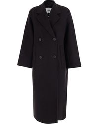 IVY & OAK - 'Clara' Double-Breasted Coat With Notched Revers And Lon - Lyst