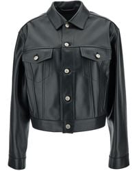Balenciaga - Cropped Jacket With-Tone Branded Buttons - Lyst