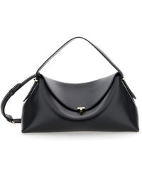 TOTEME - 'T-Lock' Handbag With Shoulder Strap And T-Closure - Lyst