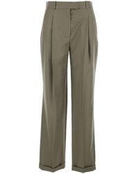 The Row - 'Sorina' Pants With Turn-Up Hem And Belt Loops - Lyst