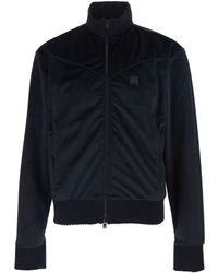 Amiri - Jacket With High Neck And Logo Embroidery On The Front In - Lyst