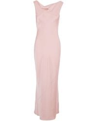 Norma Kamali - Long Sleeveless Dress Tech Fabric - Lyst